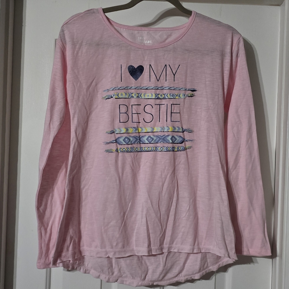 NWT Epic Threads Pink Long Sleeve Tee